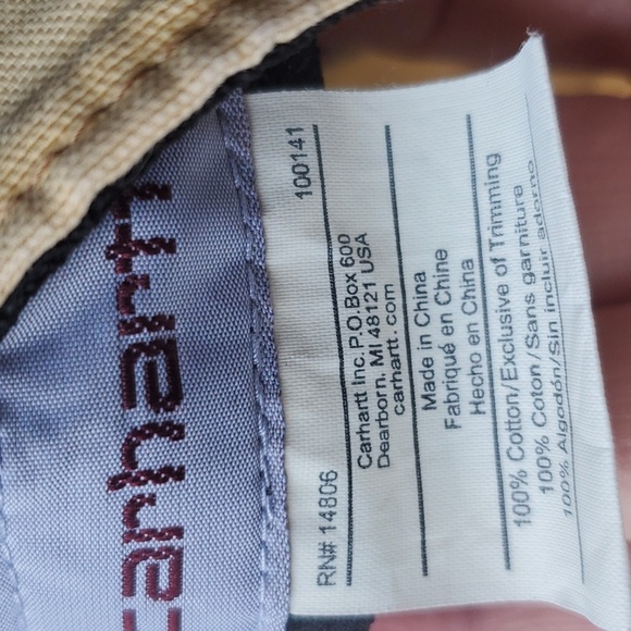 Carhartt Thrashed Light Tan Ball Cap - Picture 9 of 10